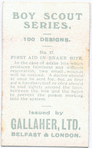 First Aid in Snake Bite.