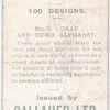 Deaf and Dumb Alphabet.