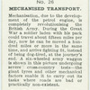 Mechanizad Transport.