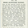 High Altitude Flying.