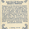 Anti-Aircraft Excercise Aboard a Destroyer.