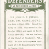 Field Marshal, Sir John D. P. French.