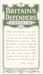 Field-Marshal, Lord Kitchener of Khartum.