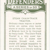 Steam chain track tractor.