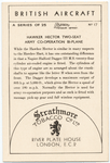 Hawker Hector Two-Seat Army Co-Operation Biplane.