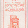 Rifleman H. Curzon.