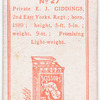 Private E. J. Giddings.
