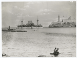 U.S.S. "Maine" entering Havana Harbor, Jan., 1898.