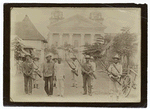 Philippine or Spanish soldiers standing at attention.