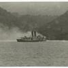 Spanish-American War, 1898 : Spanish cruiser "Maria Teresa" burning