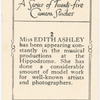 Miss Edith Ashley.