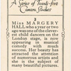 Miss Margery Hall.
