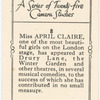 Miss April Claire.