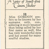 Miss Gordon.