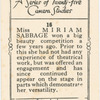 Miss Miriam Sabbage.