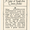 Miss Stephanie Stephens.