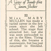 Miss Mary Mullen.