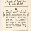 Miss Joyce Williams.