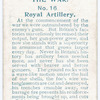 A Tribute to the Royal Artillery.