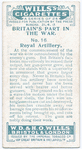 A Tribute to the Royal Artillery.