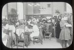 Tompkins Square Branch, class visit, working on American History