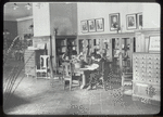 Central Branch, View in Main Children's Room, Exhibition Cases of Children's Books of Other Generations, chap books, etc