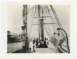 Deck of steamer "Hudson" first blockade runner captured.