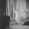 Muriel Kirkland as Isabelle Parry. Setting by Sovey. Gown by Saks 5th Avenue, NYC.