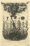 Frontispice inédit pour Les fleurs de mal de Baudelaire.