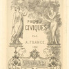 Titre inédit pour Poemes civiques par A. France.