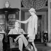 Alfred Lunt as Clark Storey and Margalo Gillmore as Monica Grey.