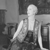 Lynn Fontanne as Mrs. Kendall Frayne. Gown by Hattie Carnegie.