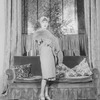 Lynn Fontanne as Mrs. Kendall Frayne. Costume designed by Hattie Carnegie.