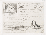 Carte d'invitation Hoschedé.