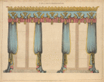 A vallance window curtain.