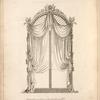 Drapery and curtain for circular headed window.