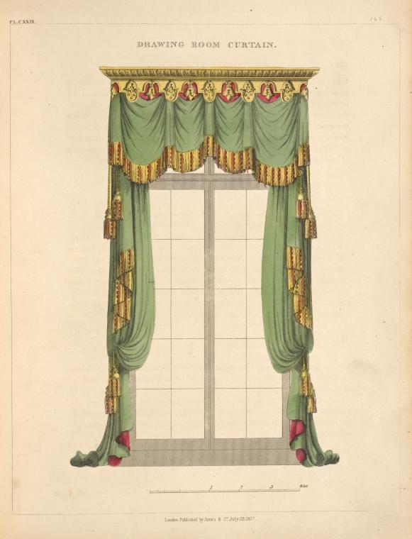 Drawing room curtain. - NYPL Digital Collections