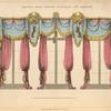 Drawing room window curtains and drapery.