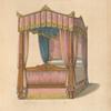Four-post bedstead & furniture 1.