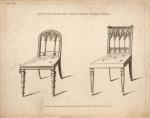 Drawing room and dining room Gothic chairs.