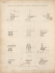 Supporting feet for cabinets, commodes, and footstools.