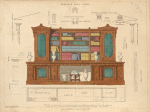 Bookcase for a study.