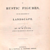 Etchings of rustic figures, [Title page]