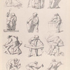Men chopping or sawing wood