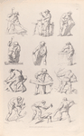 Men chopping or sawing wood