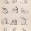 Women sitting on the ground, women gathering or kneeling