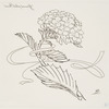 Grand plat rond [hortensia].