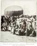 Group of Chiefs and people, Nkoranza, beyond Ashanti, Gold Coast Hinterland.