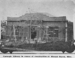 Carnegie Library in course of construction at Mound Bayou, Miss.