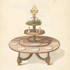 Three tiered dining table.